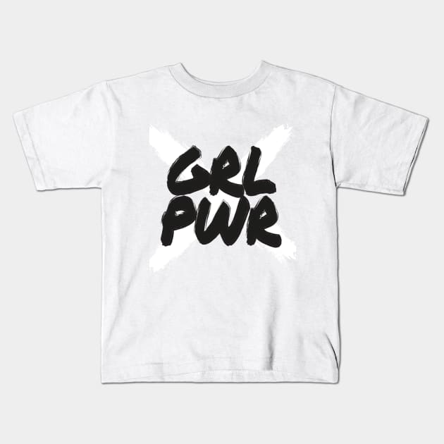 Girl power Kids T-Shirt by Milatoo